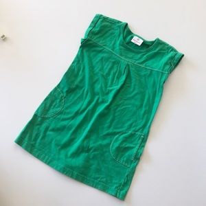 Kelly green cotton dress! Size 6 hanna Anderson